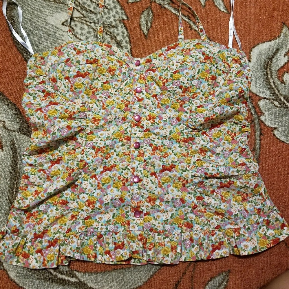 Floral print top